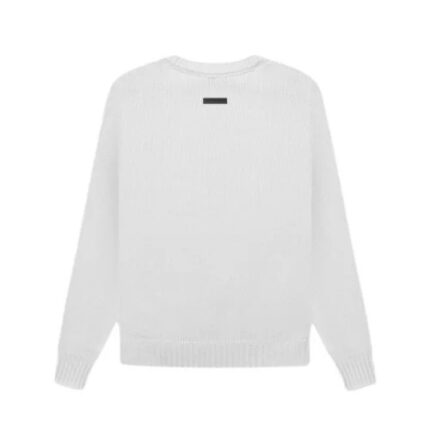 Essentials überlappender weißer Pullover